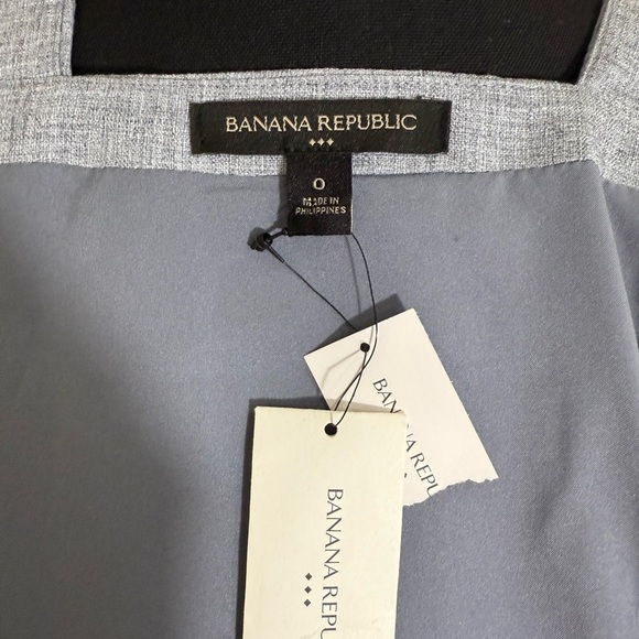 Banana Republic Blue Buttoned Crop Tank Top - Picture 3 of 6